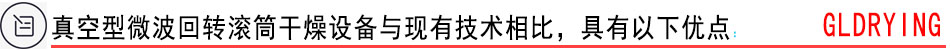 真空型微波回转滚筒干燥设备与现有技术相比，具有以下优点